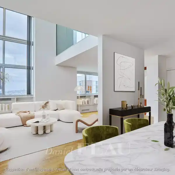 LIGHT-FILLED DUPLEX OVERLOOKING PARIS LANDMARKS
