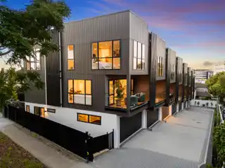 Terrace Home with Contemporary Elegance with Parkside Serenity