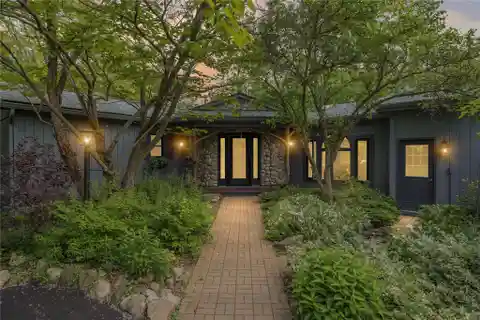 Lakefront Log Cabin Style Home on Nearly Four Acres