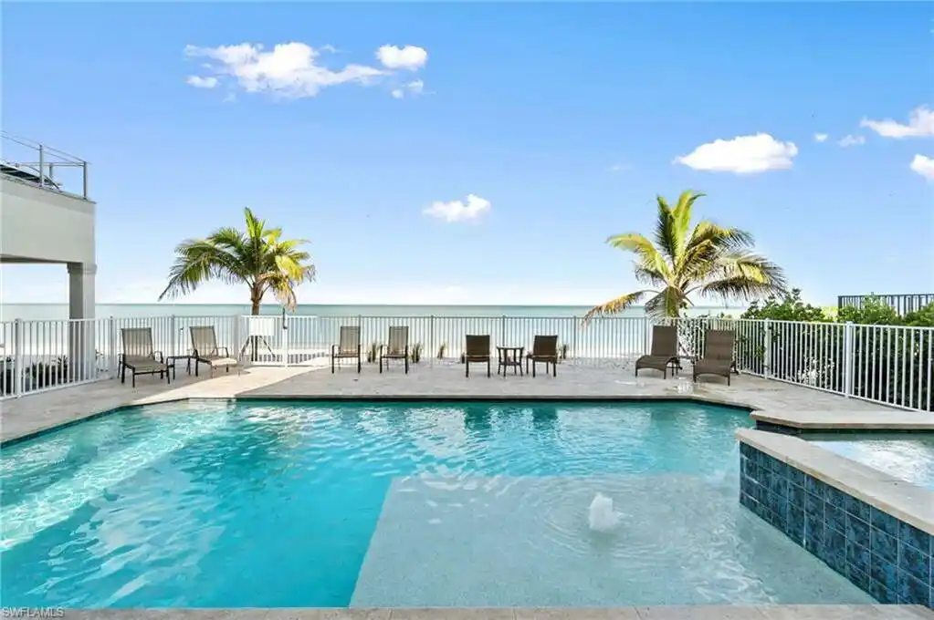 Spacious Direct Beachfront Pool Home in Bonita Springs