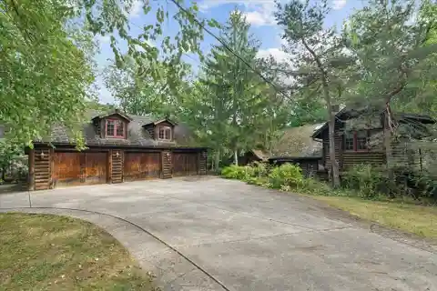 Unique Log Cabin on Wooded Property