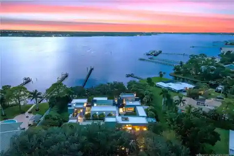 Extraordinary Modern Residence on a Double Riverfront Lot