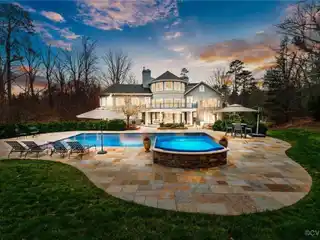 Handsome Transitional Estate on Three Private Acres