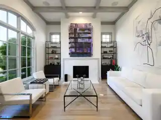 Elegant Interiors with Hardwood and Designer Fixtures