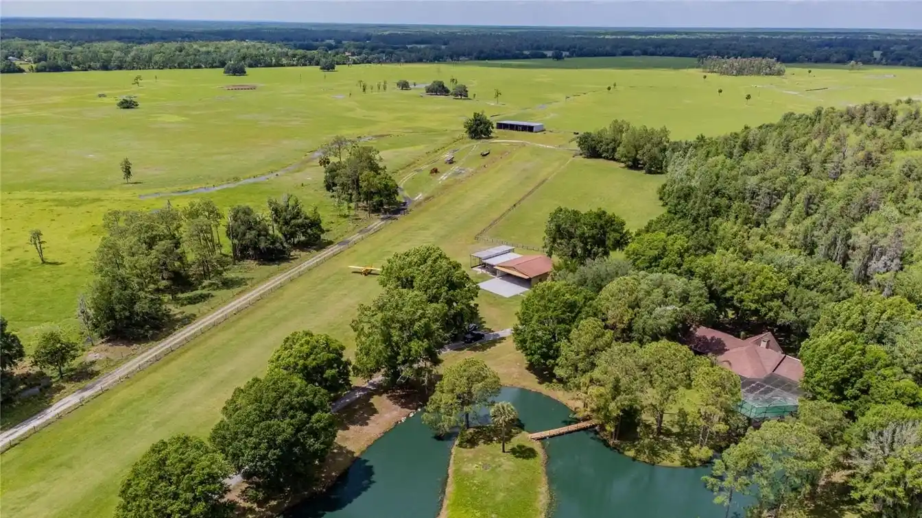 Completely Unique 34-acre Estate with Private Airport