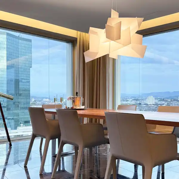 CONTEMPORARY TOWER APARTMENT OVERLOOKING ZURICH AND THE ALPS