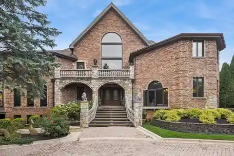 Gated Lemont Estate with Pool and Guest Wing