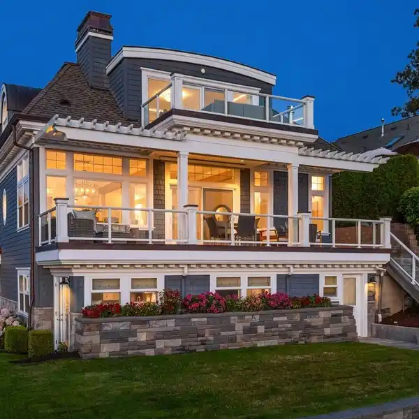 REFINED COASTAL LIVING WITH BREATHTAKING LAKE AND MOUNTAIN VIEWS