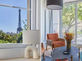 Sophisticated Apartment with Eiffel Tower Views