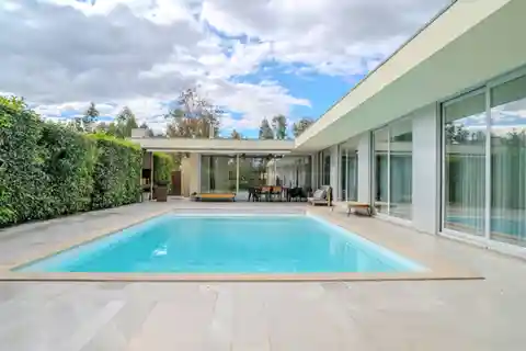 Contemporary Riverside Villa with Heated Pool