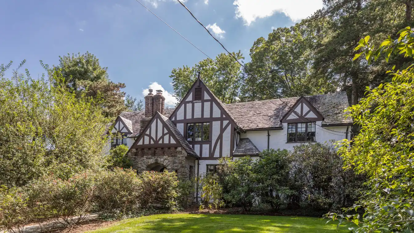 Handsome Stone and Stucco Tudor