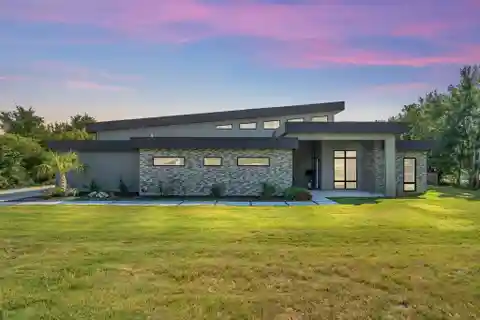 Contemporary Living on a Wooded Corner Lot