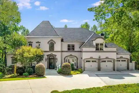 French Provincial Estate on Private Sandy Springs Acreage