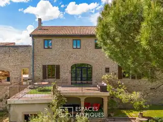 Historic Stone Retreat with Modern Loft Style