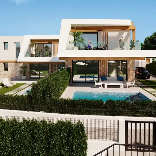 FANTASTIC LUXURY VILLA IN A NEW AND MODERN URBANIZATION CLOSE TO THE BEACH IN CALA RATJADA, MALLORCA