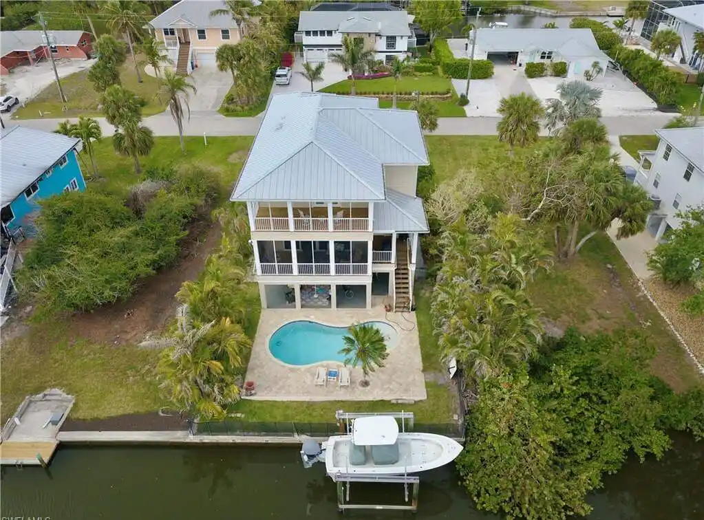 Custom Built Estero Bay Shores Pool Home
