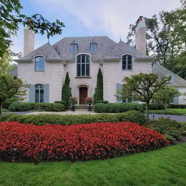 STATELY FRENCH NORMANDY-STYLE HOME