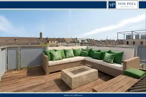 Individual Maisonette Apartment with Roof Terrace on the Rhine