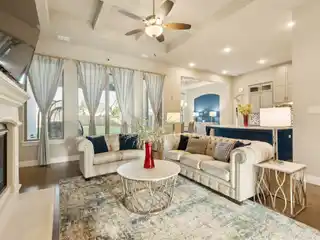 Modern Tudor Charm in the Heart of the  Mustang Lakes