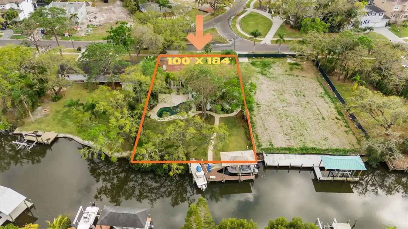 Oversized Lot on the Canal with Direct Access to Tampa Bay