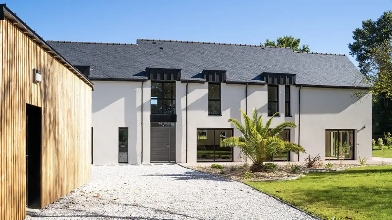 Rebuilt Farmhouse with Contemporary Comfort
