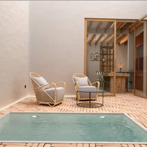 TOWNHOUSE WITH FANTASTIC RENOVATION PROJECT WITH POOL IN POLLENSA