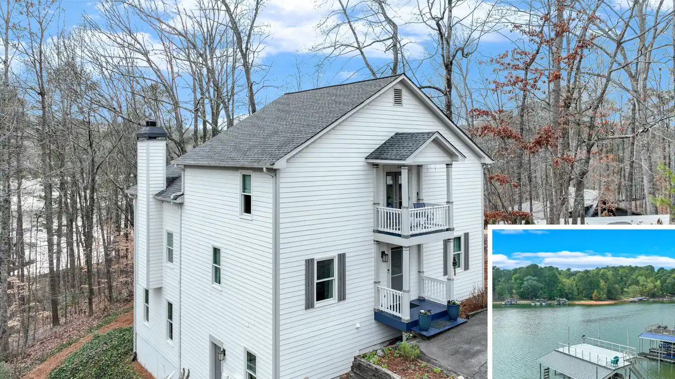 Forsyth County Lakefront Home with New Twin Slip Party Dock