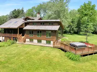 Unique Log Home on 49.55 Wooded Acres