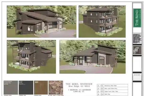 To-be-built Modern Home on over Two Riverfront Acres