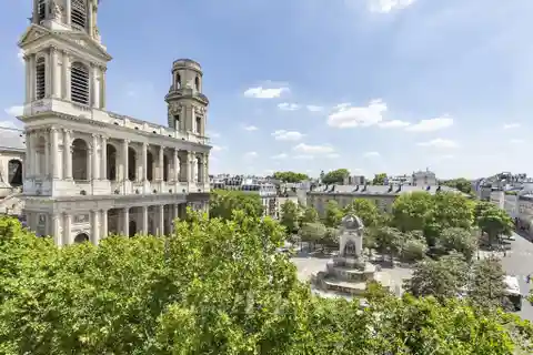 Renovated Apartment with a View of Saint Sulpice Church