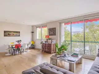 Bright Seine-View Apartment with Continuous Balcony Charm