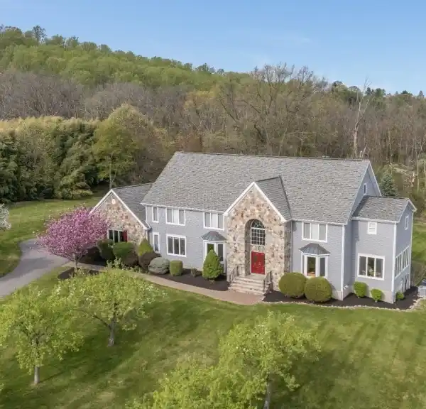 SUPERBLY MAINTAINED STONE-FRONT COLONIAL