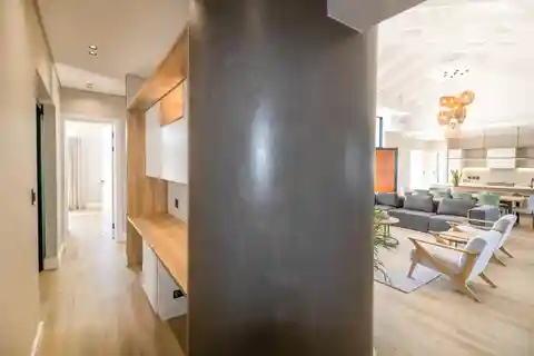 Elegant Solar-Powered Home with Pool and Fire Pit