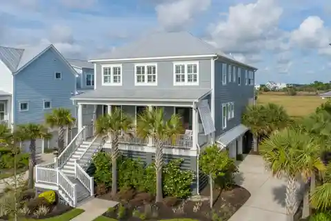 Striking Home Overlooking Scenic Marshes