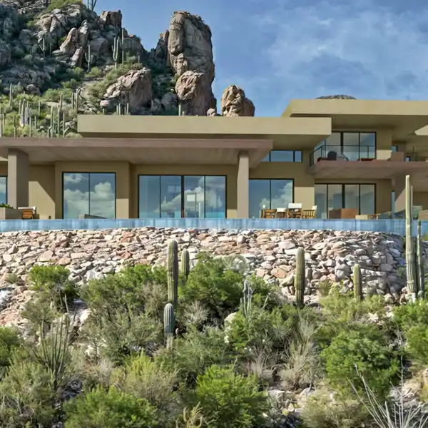 STUNNING MODERN MASTERPIECE IN GATED PARADISE CANYON