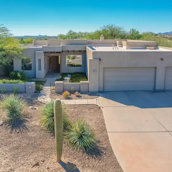 ELEGANT DESERT SANCTUARY WITH SWEEPING MOUNTAIN VISTAS