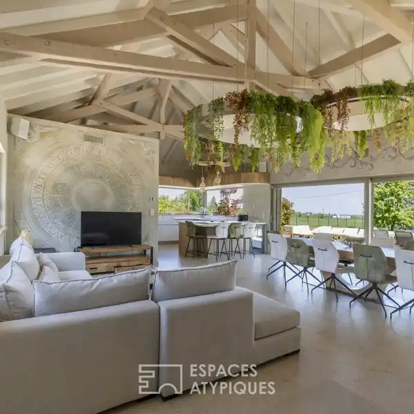 CONTEMPORARY HOME IN A GREEN SETTING