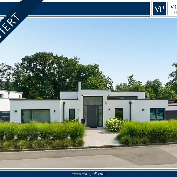 MODERN BAUHAUS-STYLE BUNGALOW FOR THE HIGHEST DEMANDS IN A PRIME LOCATION