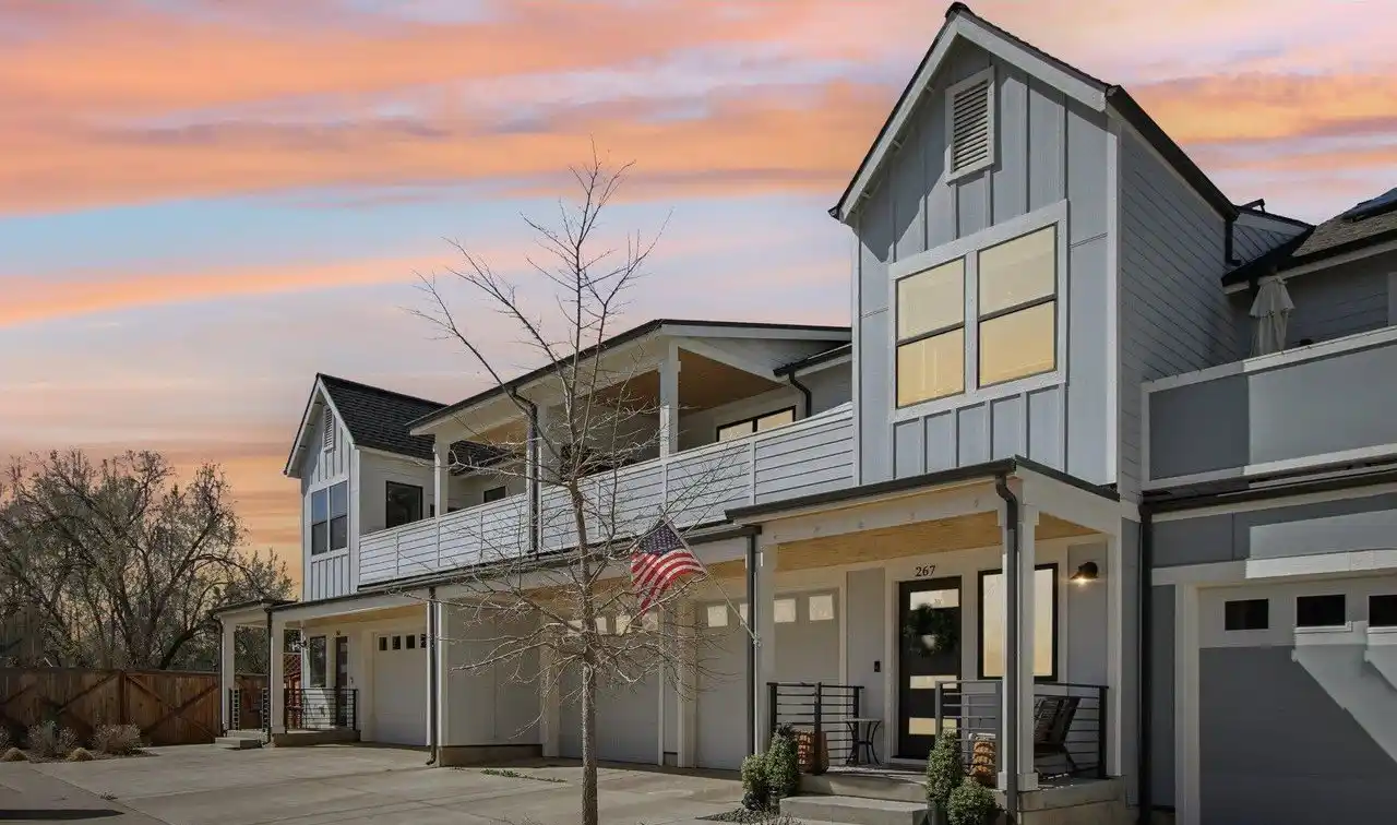 Modern Farmhouse Townhome with Rare Private Backyard in the Heart of Louisville