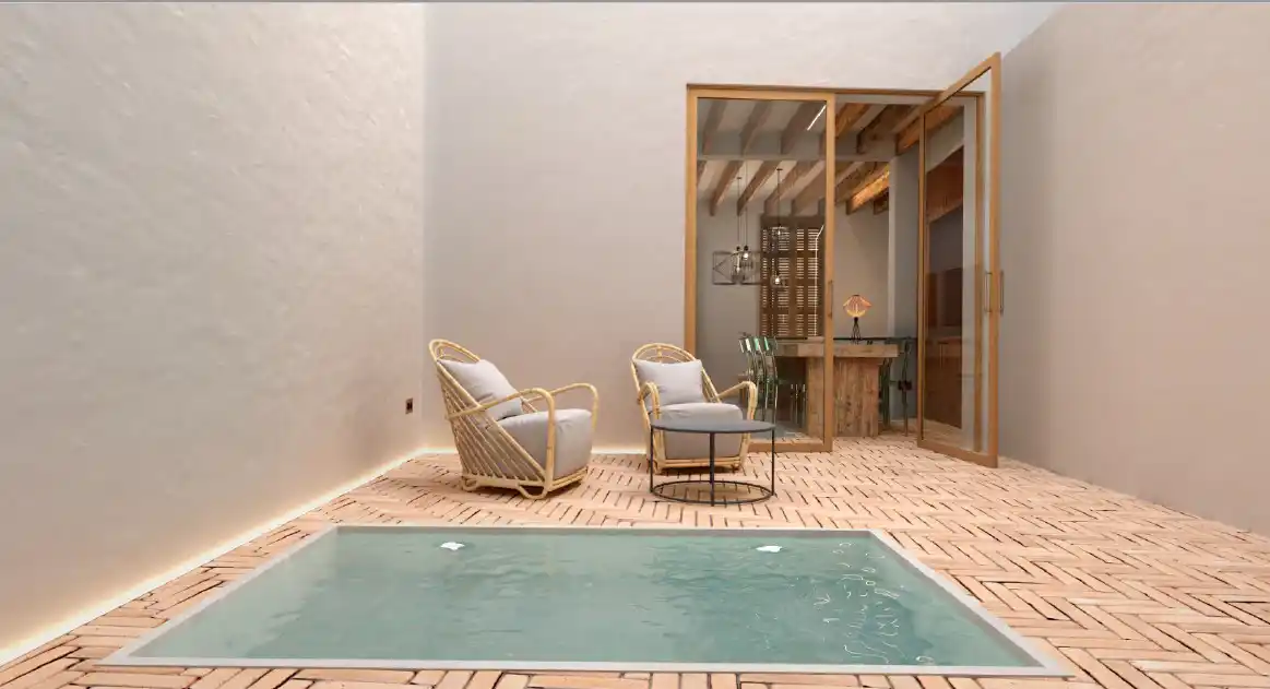 Townhouse with Fantastic Renovation Project with Pool in Pollensa