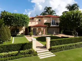 Spanish Mediterranean Estate with 13-Foot Vaulted Ceilings