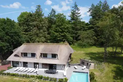 Elegant Thatched Home with Pool