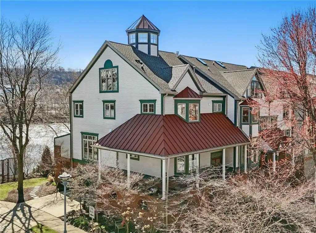 Updated End Unit Riverfront Home