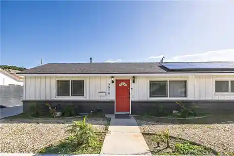 Modern Living with Solar Panels and Large Yard