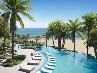 Oceanfront Luxury Living: Spacious Three-Bedroom Residence