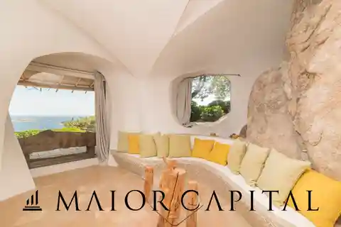 Villa in the Rock with a View of the Pevero Gulf