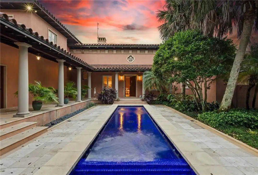 Mizner-style Home Plus Guest Cottage on over 42 Acres
