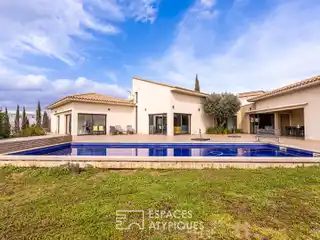 Mediterranean Elegance in a Serene Green Setting