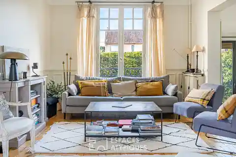 Antique Details Meet Modern Comfort and Garden