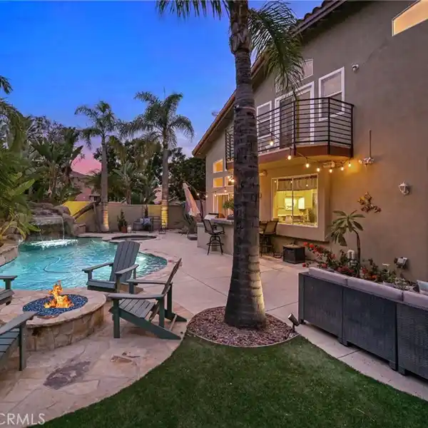 LUSH BACKYARD ESCAPE WITH POOL AND DESIGNER TOUCHES